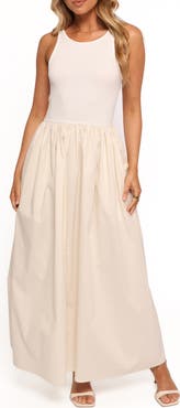 Petal & Pup Frankie Mixed Media Maxi Dress
