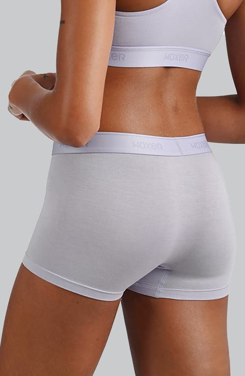 Woxer Star Ultra-soft 3-inch Boxer Briefs In Purple