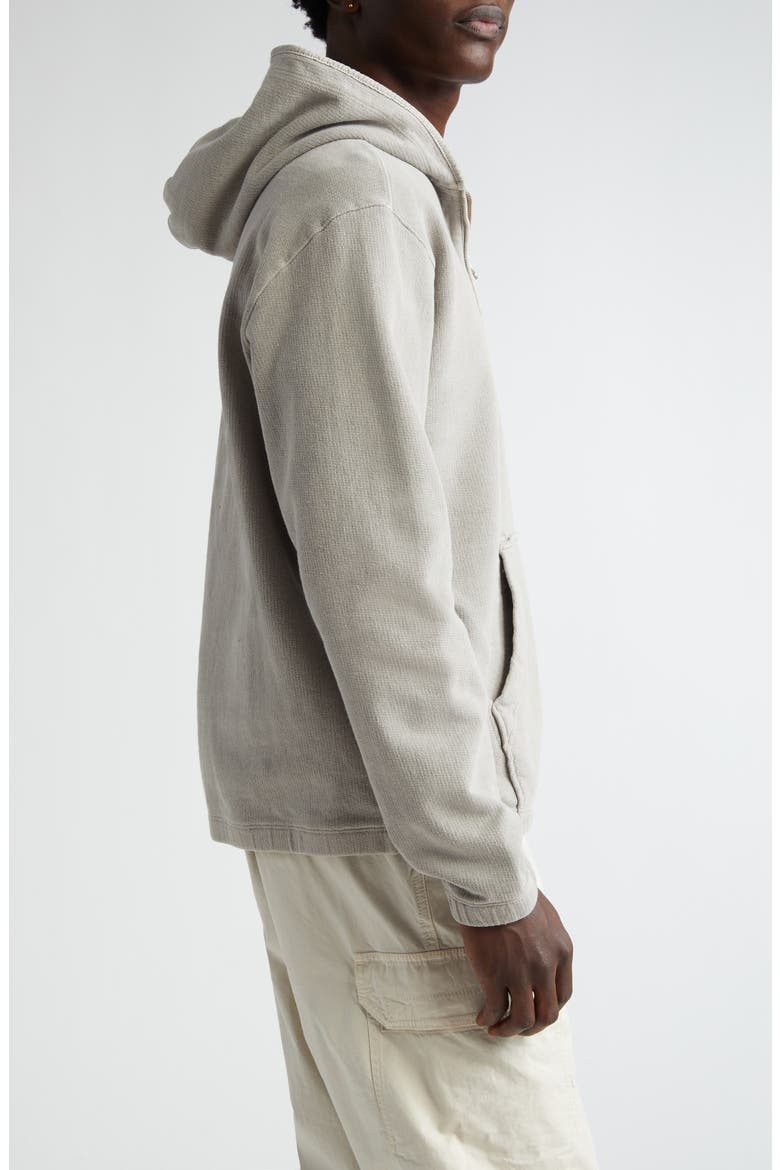Felpa Half Zip Hoodie, Alternate, color, DUST