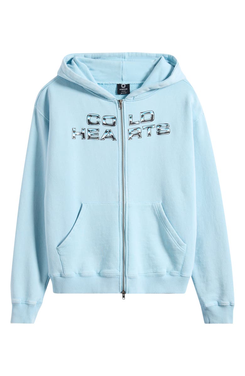 OVERTIME Cold Hearts Badge Zip Hoodie, Alternate, color, Blue