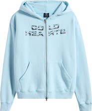 OVERTIME Cold Hearts Badge Zip Hoodie