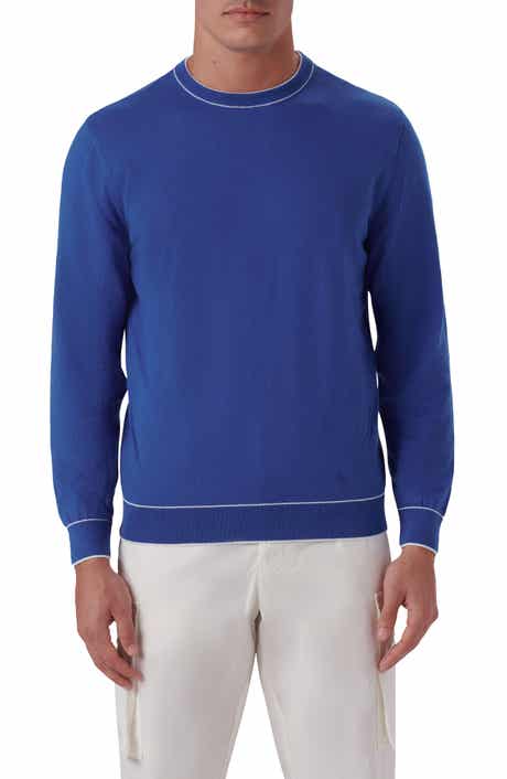 Bugatchi Tipped Cotton Blend Sweater