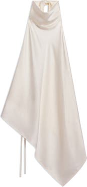 Helmut Lang Tie Scarf Sleeveless Silk Top