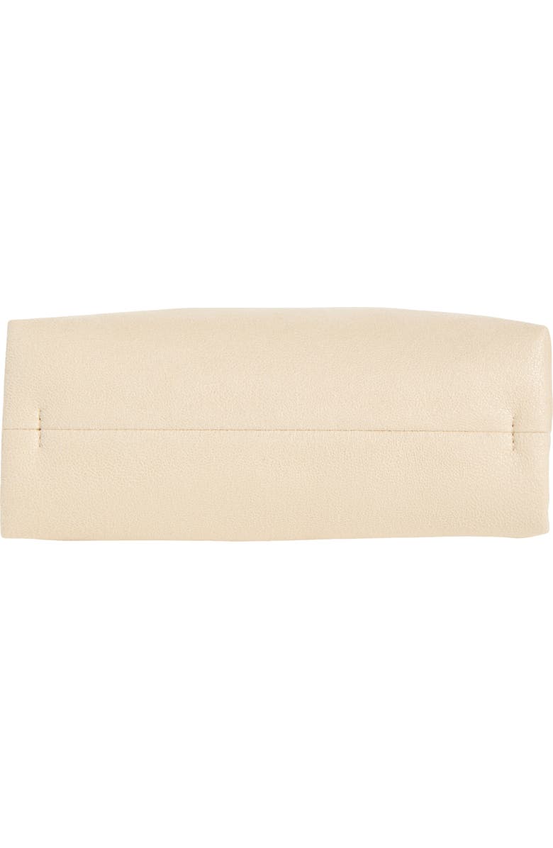 Stella McCartney Mini Falabella Faux Suede Drawstring Bag, Alternate, color, Pearl