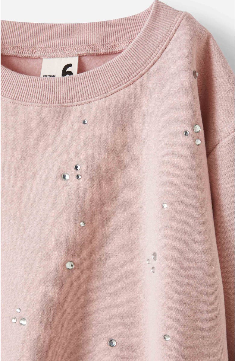 Cotton On Kids Kid's Dusty Fleece Crew, Alternate, color, 