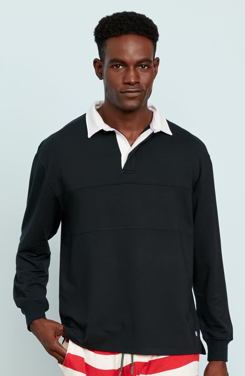 Jambys Hugby Rugby Shirt, Main, color, Black