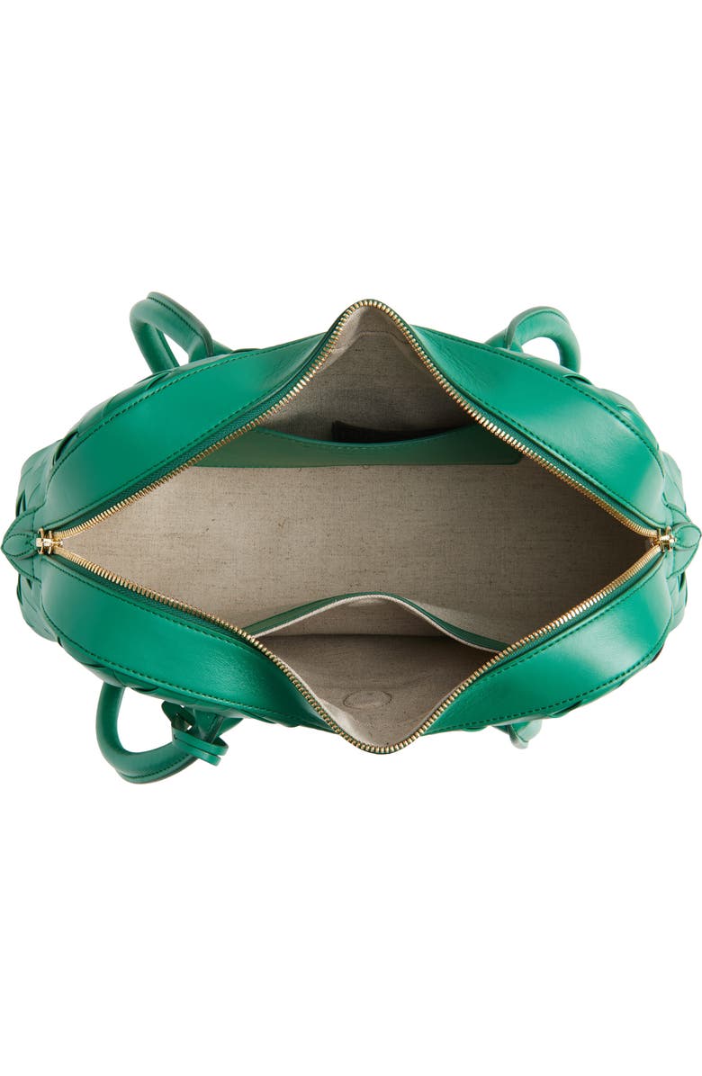 Stella McCartney Ryder Woven Faux Leather Shoulder Bag, Alternate, color, Bright Green
