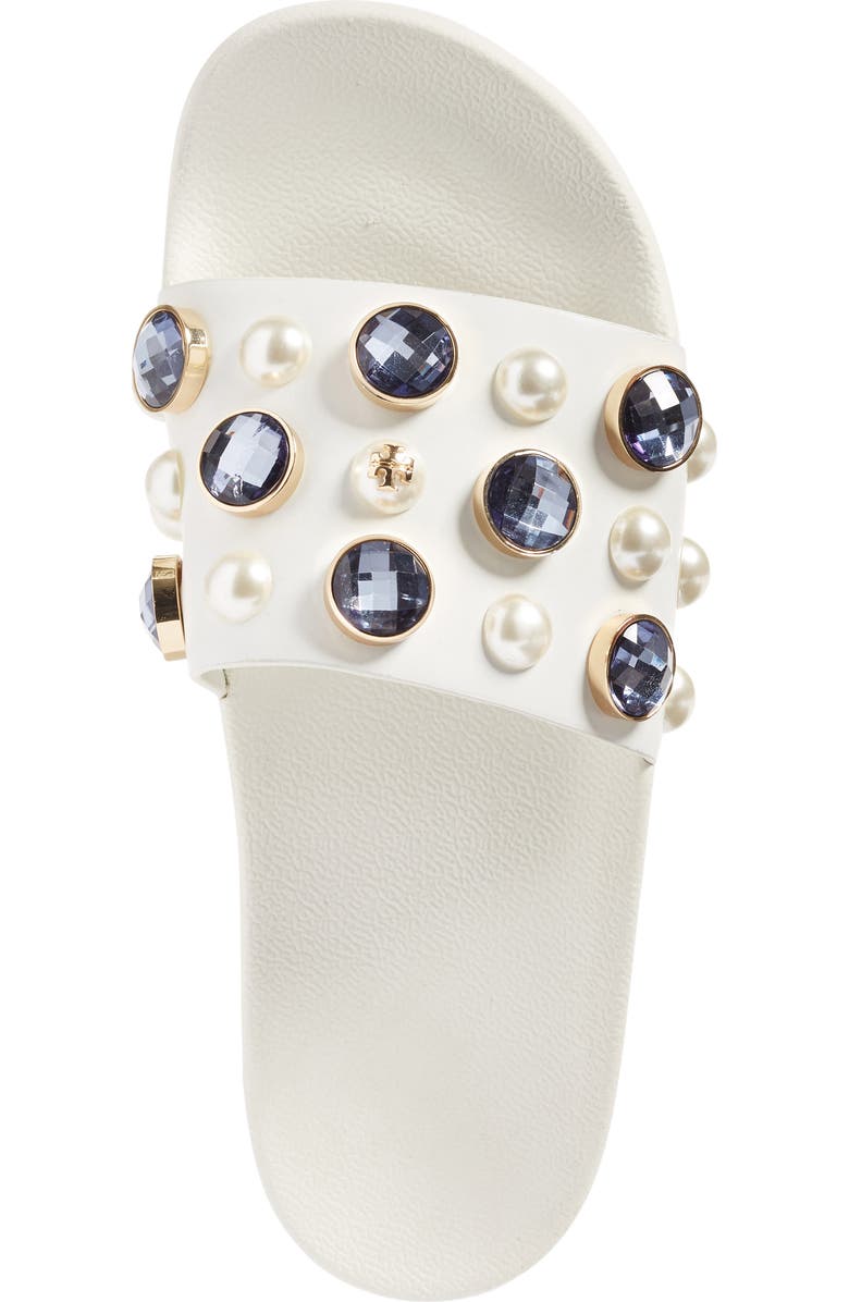 Tory Burch Vail Embellished Slide Sandal, Alternate, color,