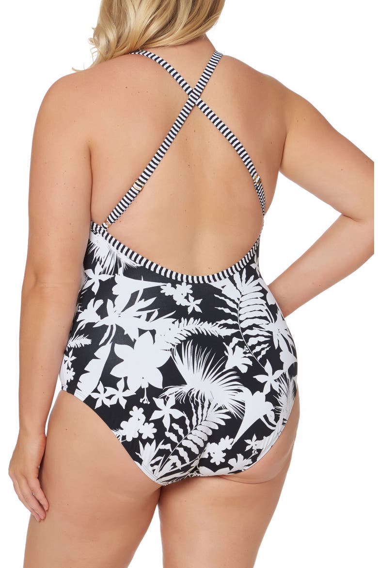 One-Piece Swimsuit, Alternate, color, BLACK