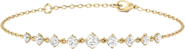 Everlee Starlight Graduated Chain Bracelet Lab Diamond in 14K Gold