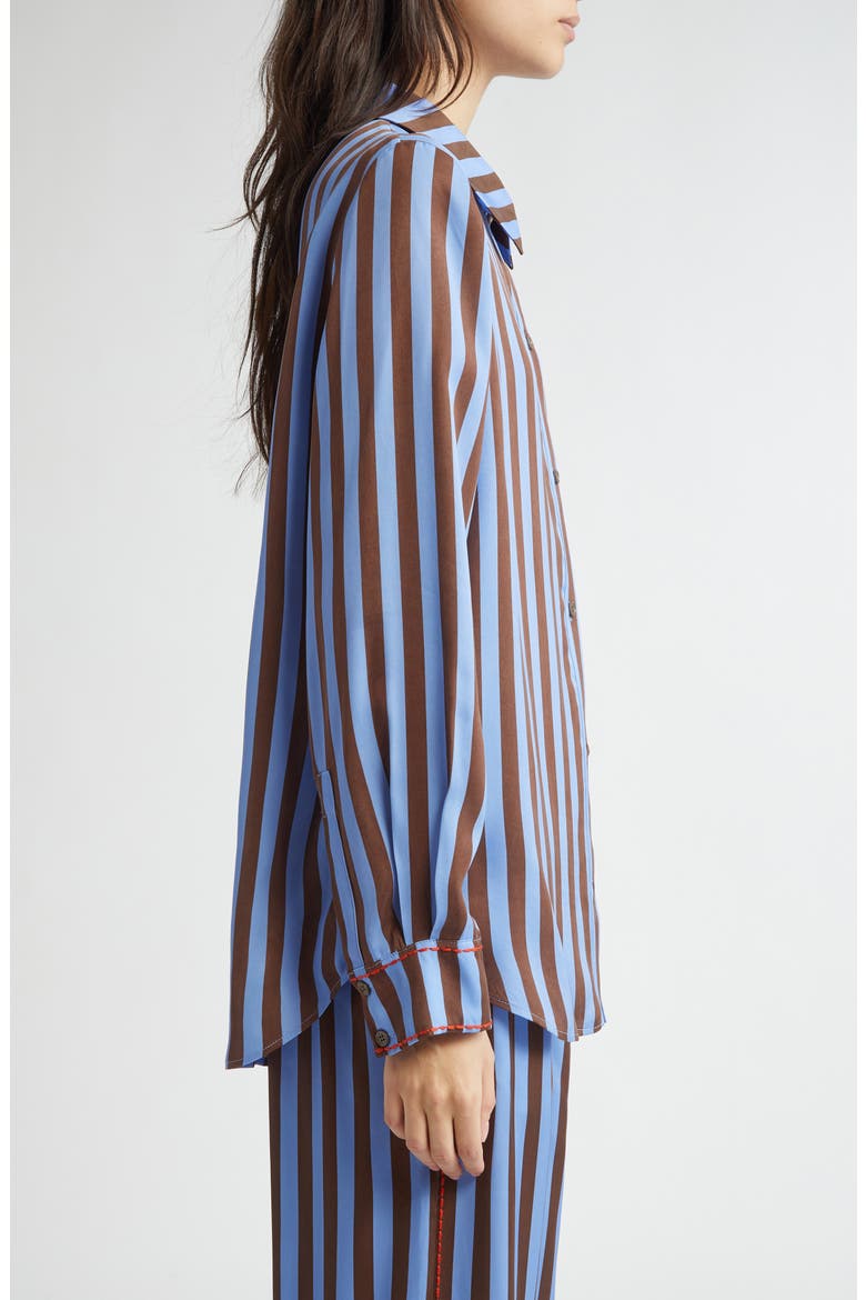 Stripe Button-Up Shirt, Alternate, color, EMBROIDERY STRIPE