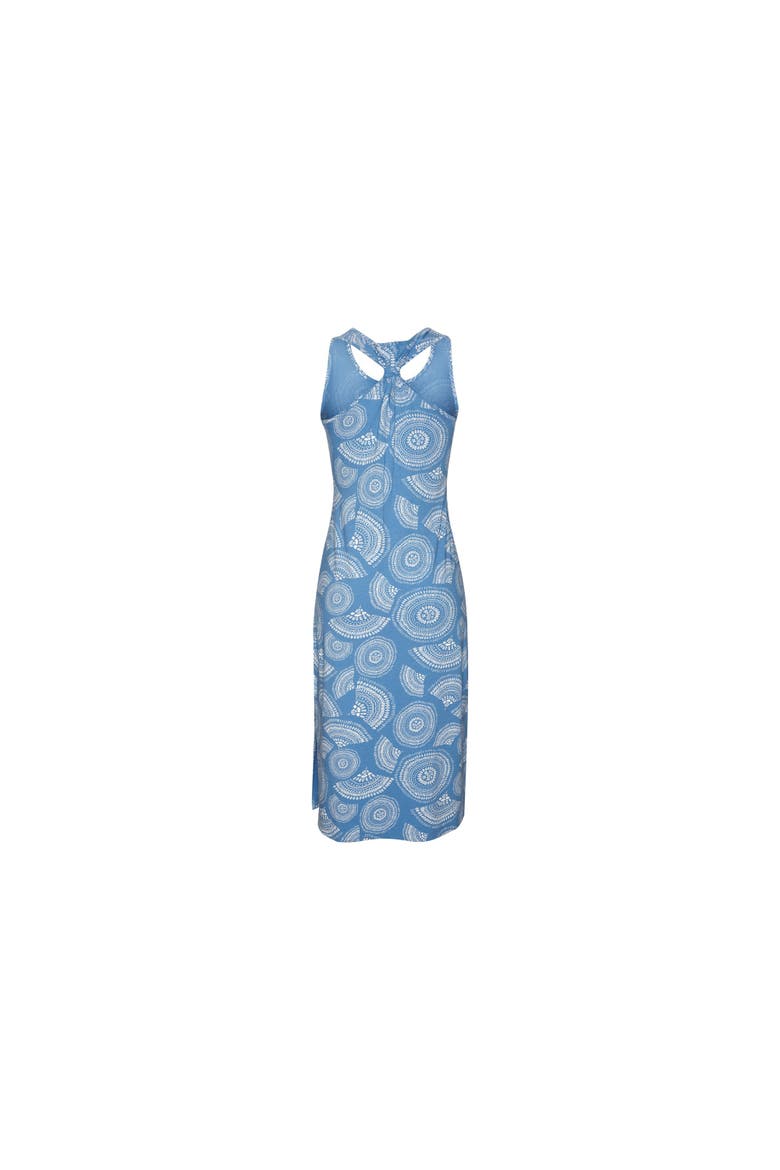 Women's Racerback Print Dress, Alternate, color, Blue & White