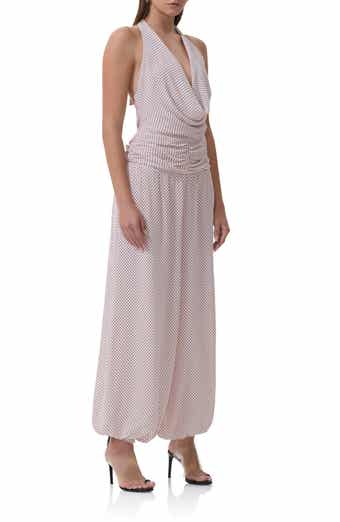 Robin Pin Dot Halter Neck Jumpsuit