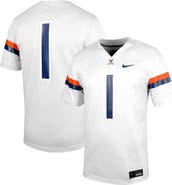 Nike Men's Nike #1 White Virginia Cavaliers Untouchable Football Jersey