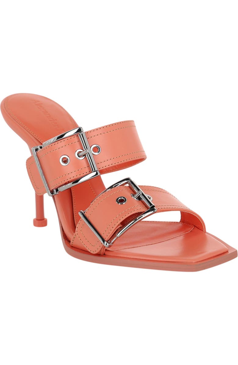 McQueen Punk Double Buckle Sandal, Main, color,
