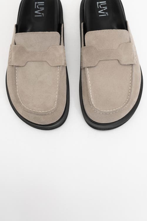 Forever & Always Shoes Laven Suede Leather Clogs In Beige Suede Leather