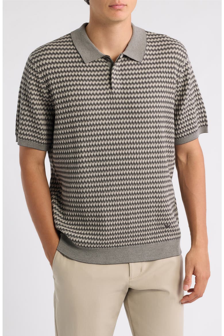 Short Sleeve Virgin Wool Polo Sweater, Main, color, SOLID LIGHT/ PASTEL GREY