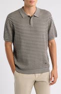 Emporio Armani Short Sleeve Virgin Wool Polo Sweater