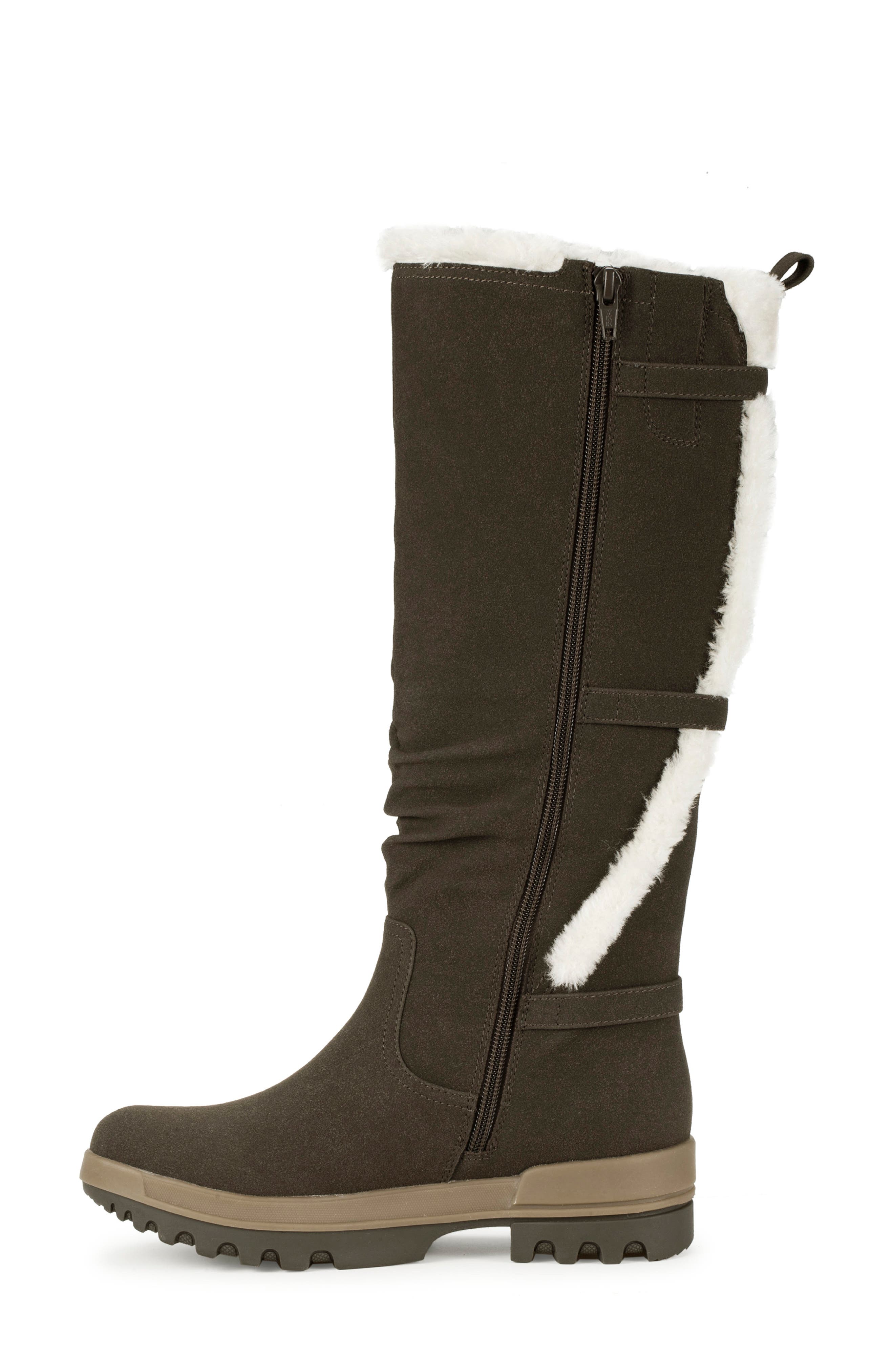 BARETRAPS Navia Faux Fur Lined Tall Boot, Alternate, color, Dark Brown