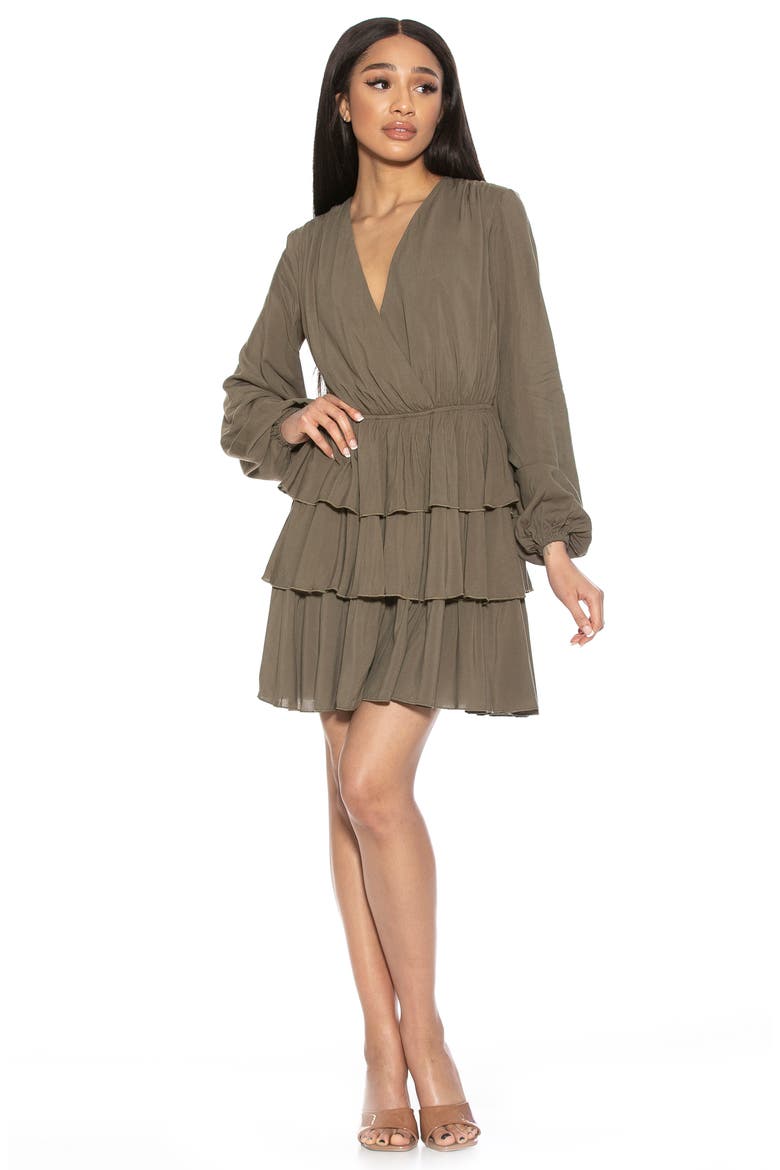Rosie Ruffle Tiered Dress, Alternate, color, SAGE