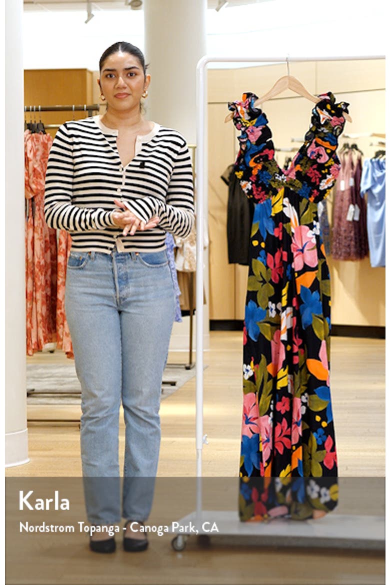 Zaira Floral Cotton Maxi Dress video