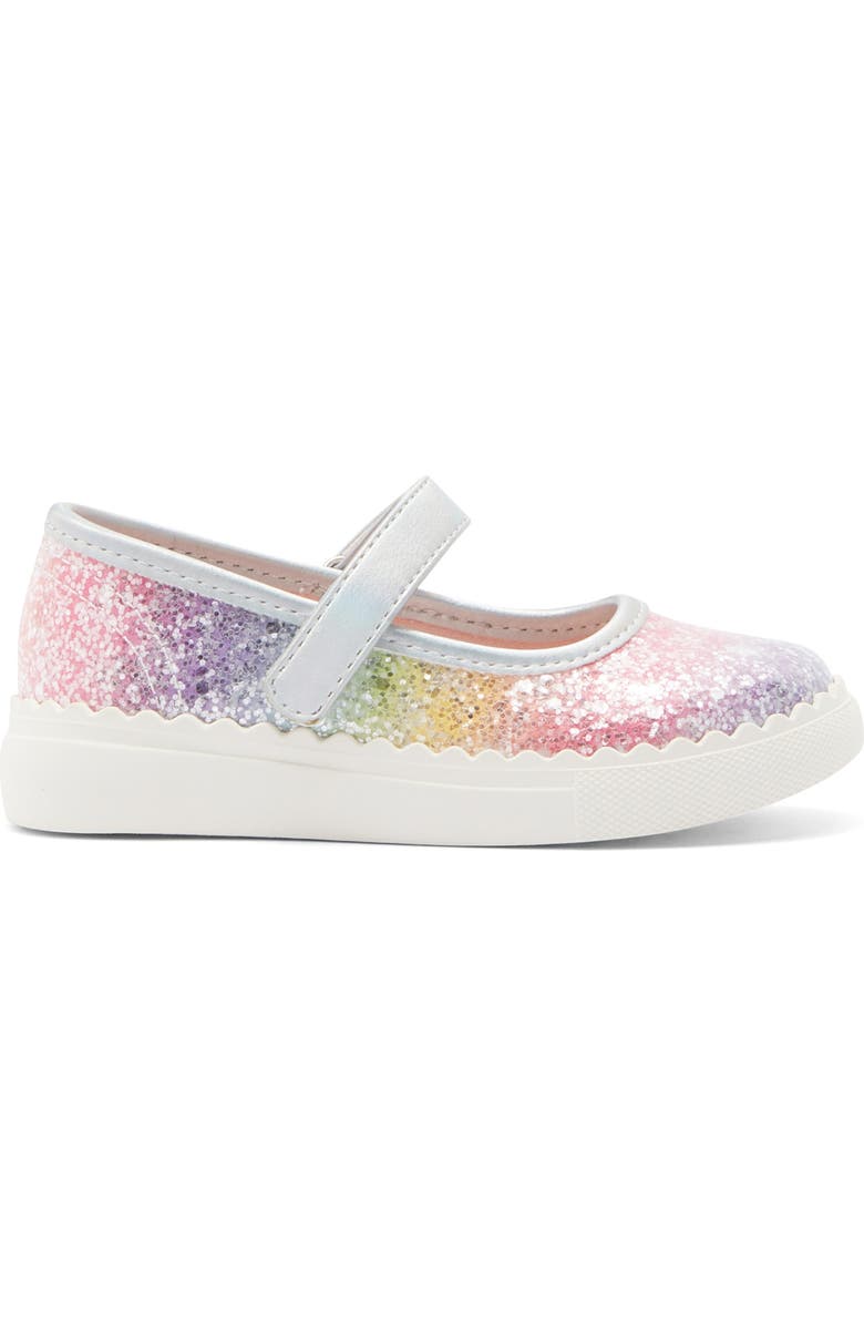 Harper Canyon Kids' Pearlla Play Glitter Sneaker, Alternate, color, Rainbow Multi