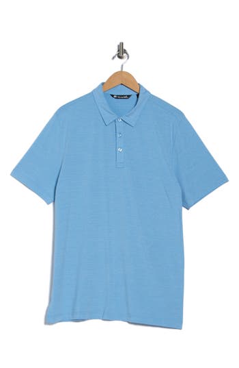 Travismathew Heathered Polo In Blue