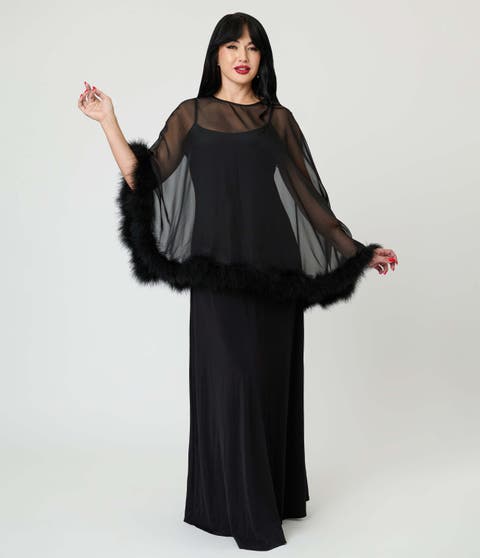 Cape Maxi Dress