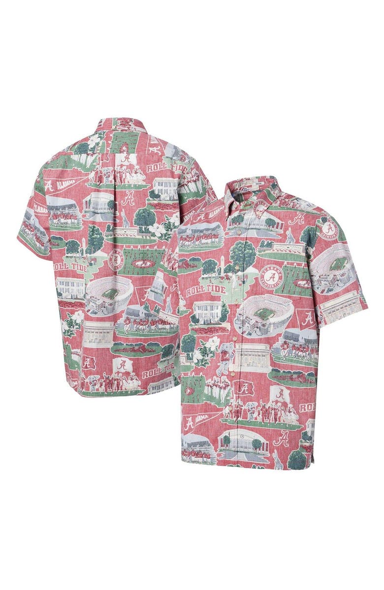 Reyn Spooner Men's Reyn Spooner Crimson Alabama Crimson Tide Scenic Button-Down Shirt, Main, color, Crimson