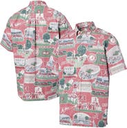 Reyn Spooner Men's Reyn Spooner  Crimson Alabama Crimson Tide Scenic Button-Down Shirt