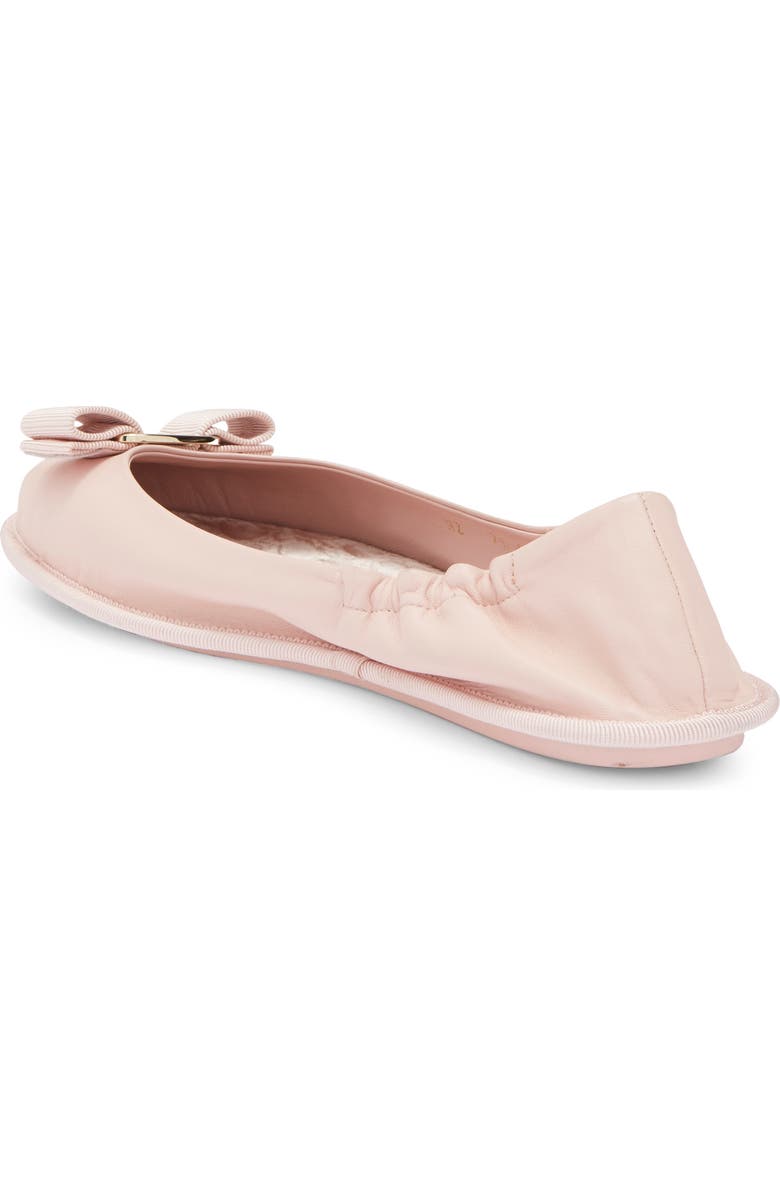FERRAGAMO Varina Bow Ballet Flat, Alternate, color, Pink