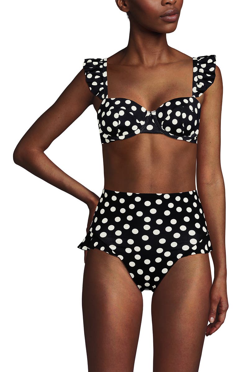 Lands' End Balconnette Underwire Bikini Top, Alternate, color, 