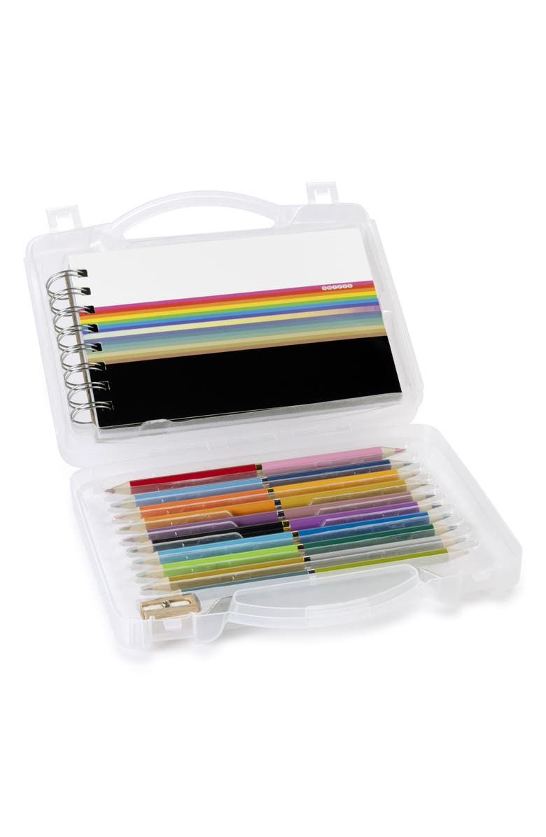 SNIFTY Sketch Stuiod 10-Piece Double-Ended Pencil Case, Alternate, color, Multi