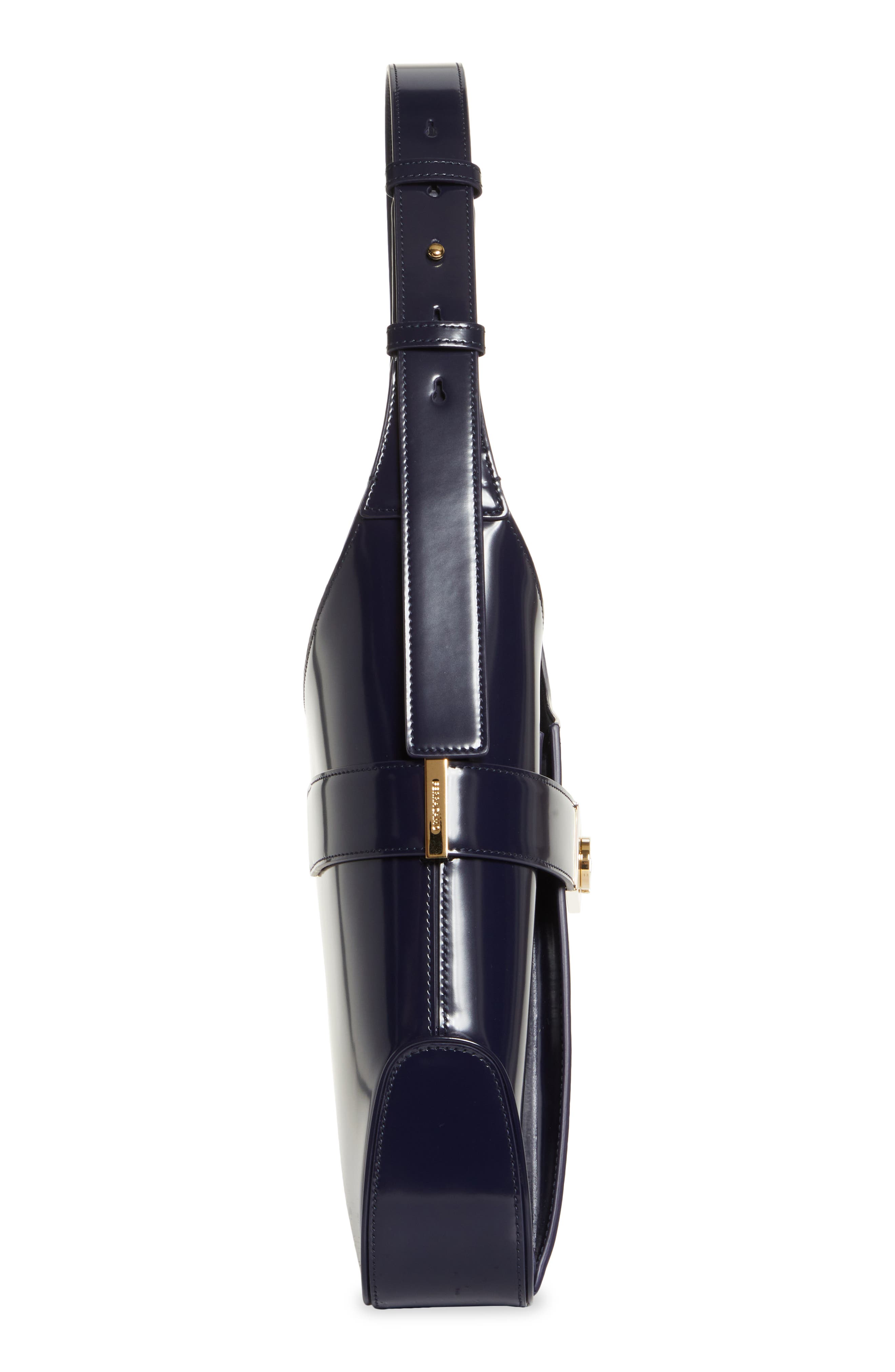 FERRAGAMO Large Archive Shoulder Bag, Alternate, color, Midnight