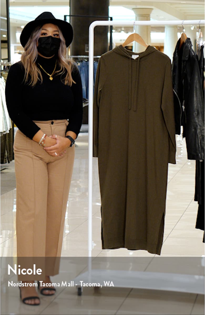 Hooded Midi Sweater Dress, sales video thumbnail