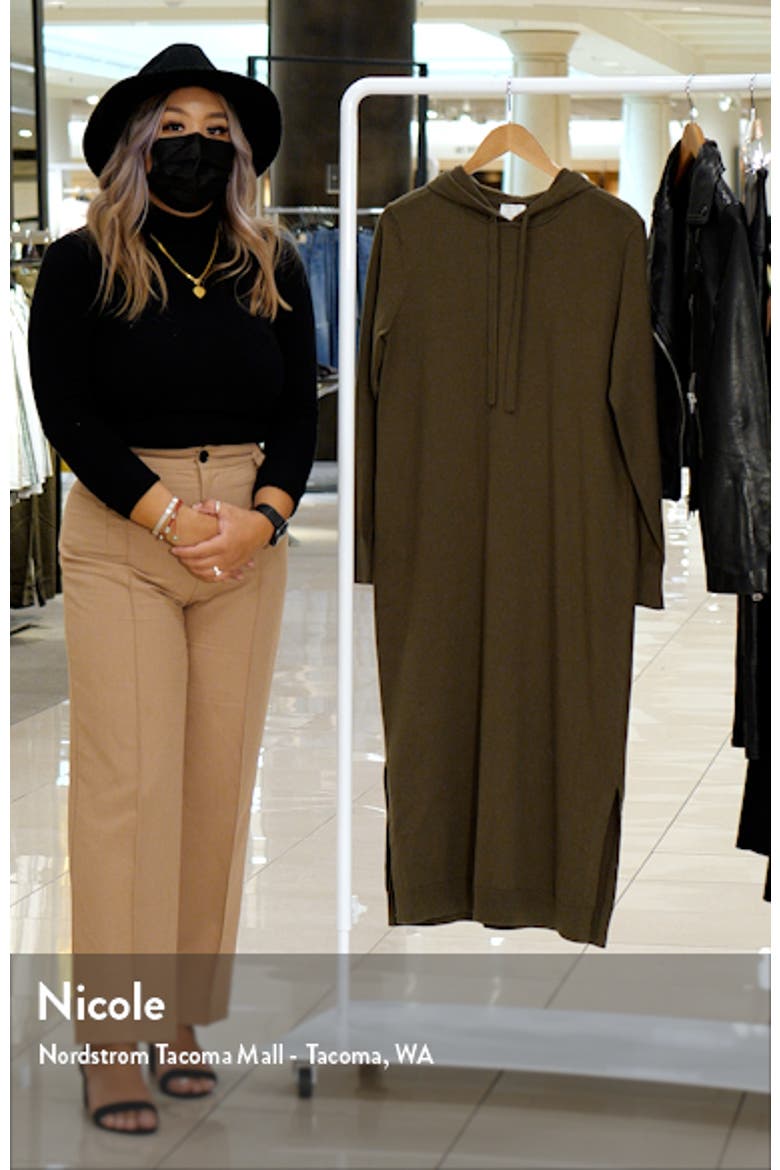 Hooded Midi Sweater Dress video