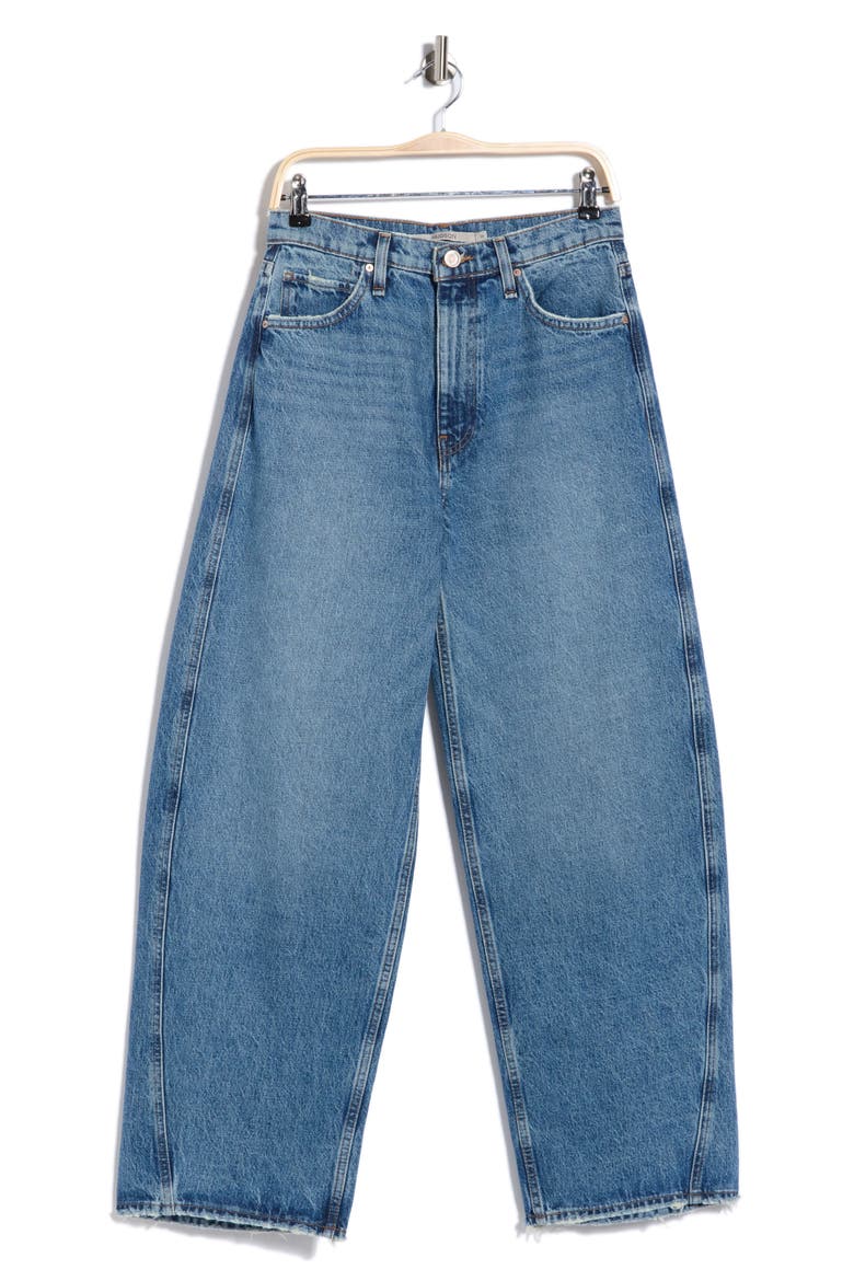 Bailey High Waist Relaxed Barrel Leg Jeans, Alternate, color, SET SAIL