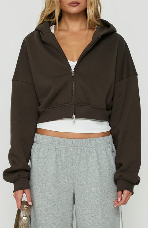 Zellah Crop Hoodie
