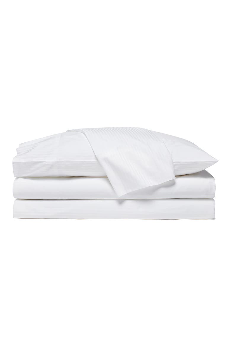 Signature Stripe Sheet Set, Main, color, WHITE