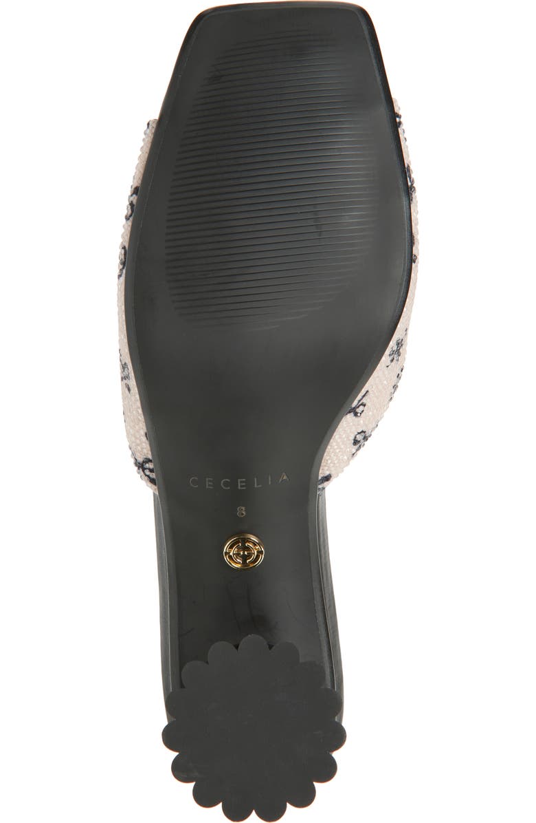 Cecelia New York Cadsbury Sandal, Alternate, color, Oat/ Black Bow