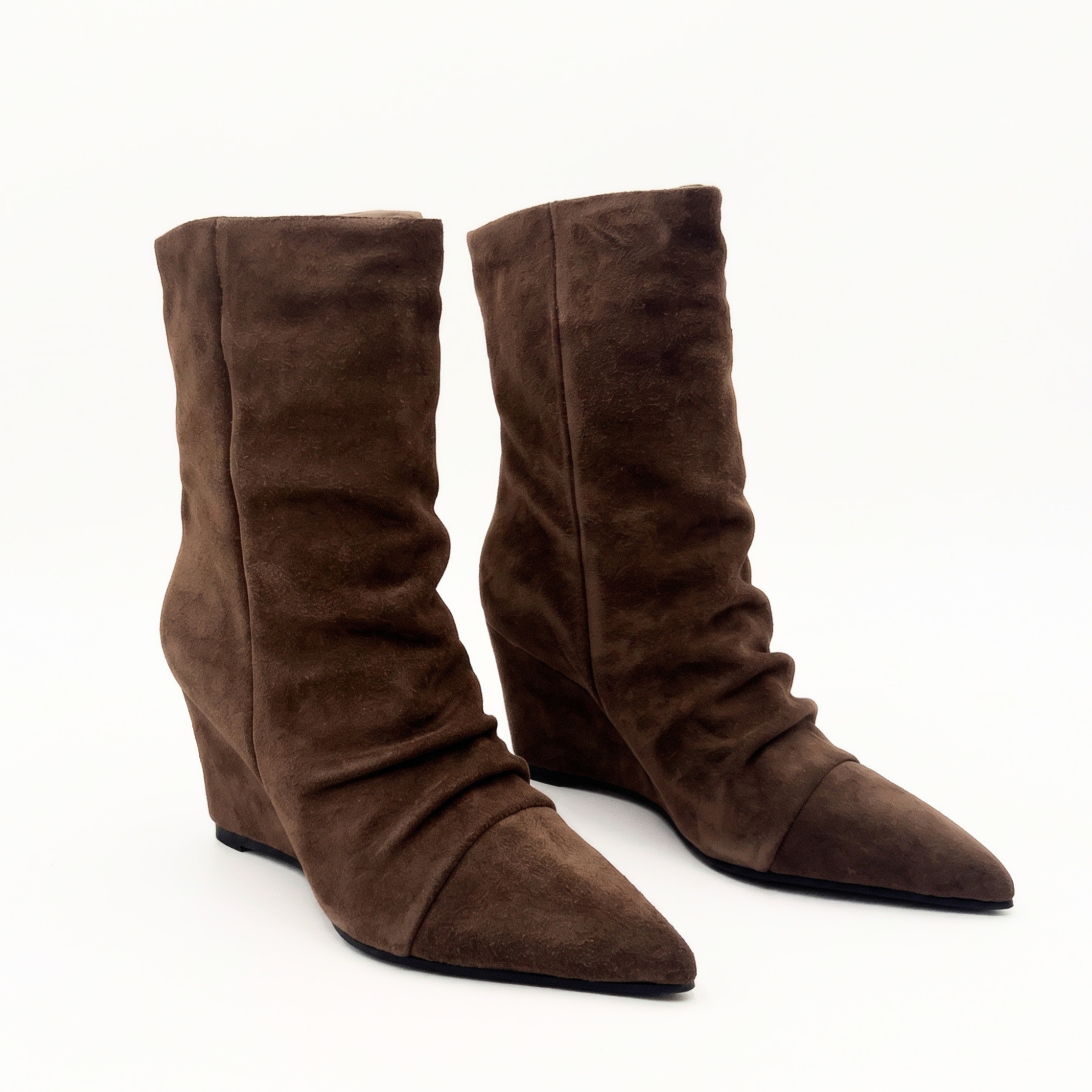 Jill Slouch Wedge Boots, Alternate, color, Taupe