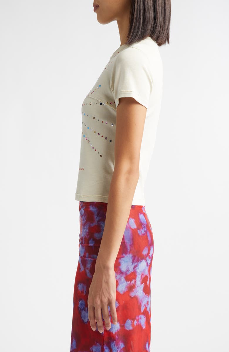 Eckhaus Latta Lapped Appliqué Cotton Baby Tee, Alternate, color, Sunburst