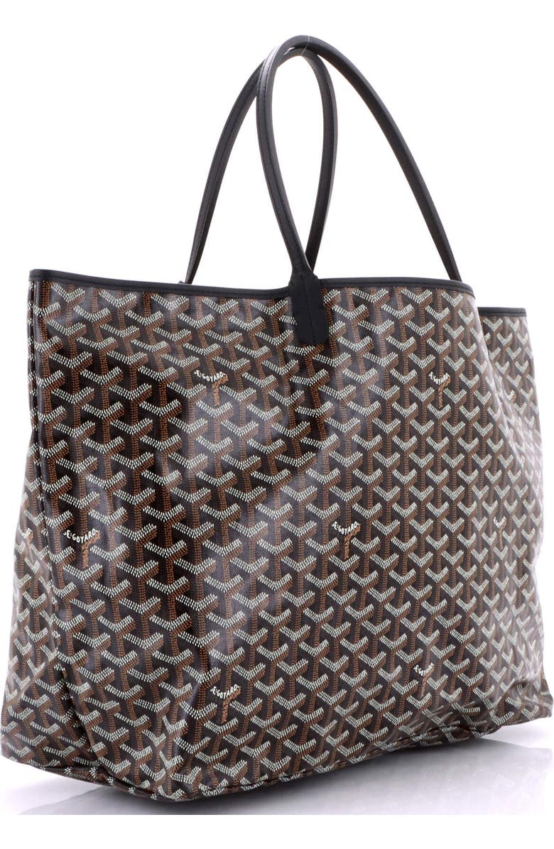 Pre-Owned Goyard Saint Louis Tote Coated Canvas GM, Alternate, color, Black