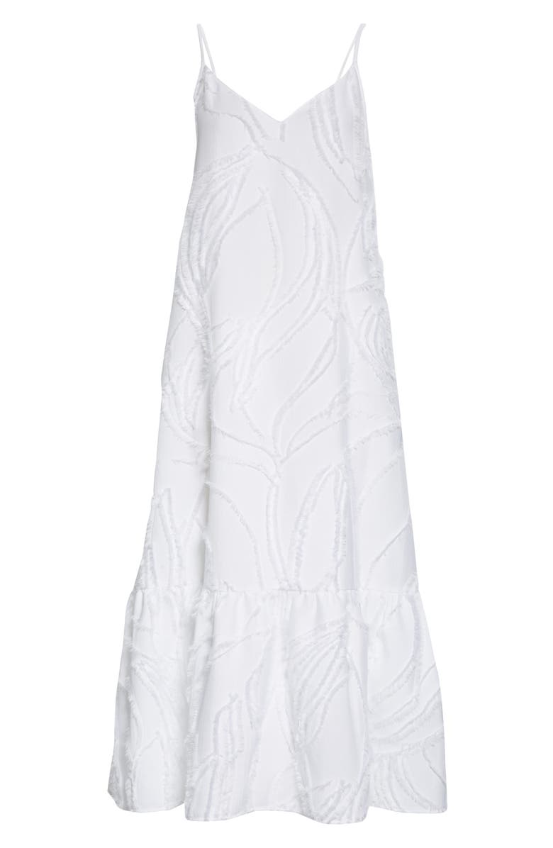 Lafayette 148 New York Josephine Fringed Jacquard Maxi Dress, Alternate, color,