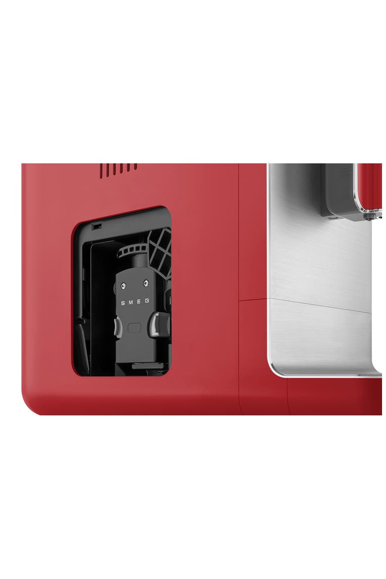 Automatic Espresso Coffee Machine with Steam Wand, Alternate, color, RED