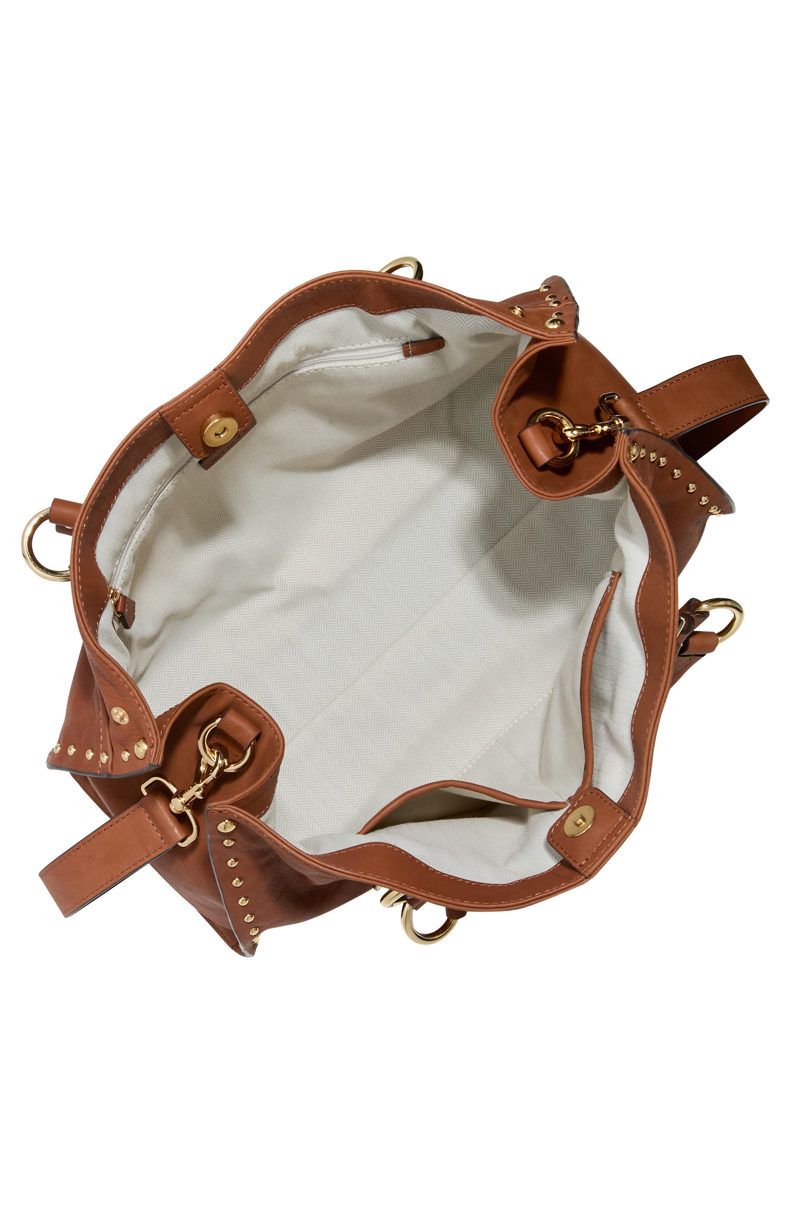 Large Rodeo Leather Satchel, Alternate, color, CHESTNUT
