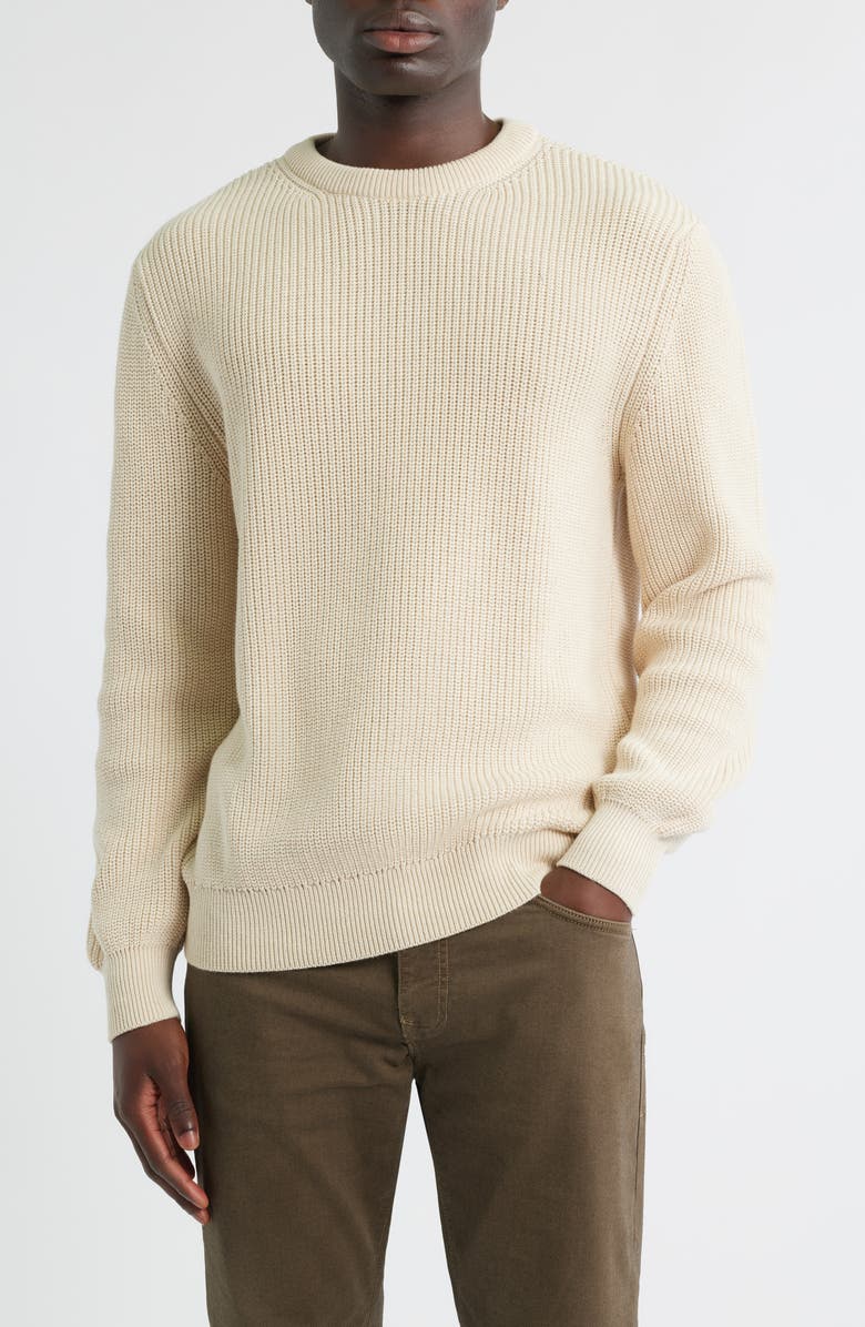 ALEX CRANE Bay Organic Cotton Sweater, Main, color, Cream