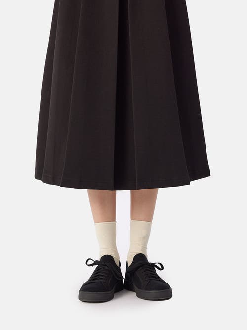 Gobi Mongolian Cashmere Mercerized Wool Cashmere Knitted Sneakers In Black