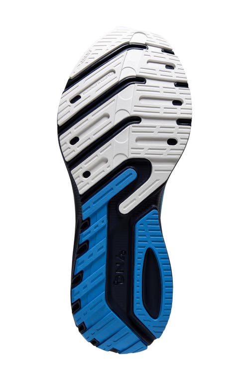 Brooks Women's Launch Gts 10 Running Shoes In Peacoat/marina Blue/pink Glo In Peacoat/marina Blue/pink Glo