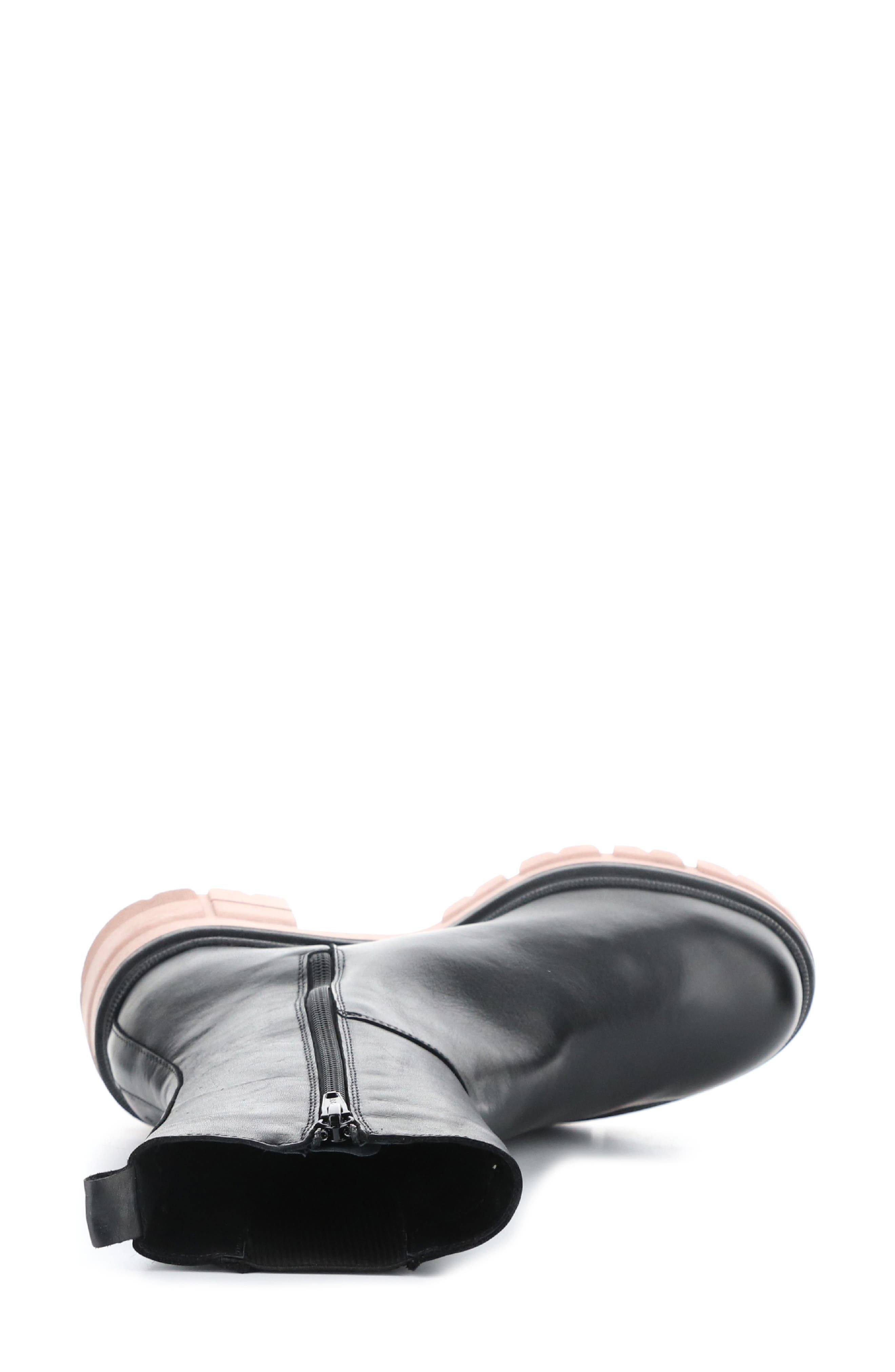 Bos. & Co. Brunas Waterproof Chelsea Boot, Alternate, color, Black/ Brick Feel/ Elastic